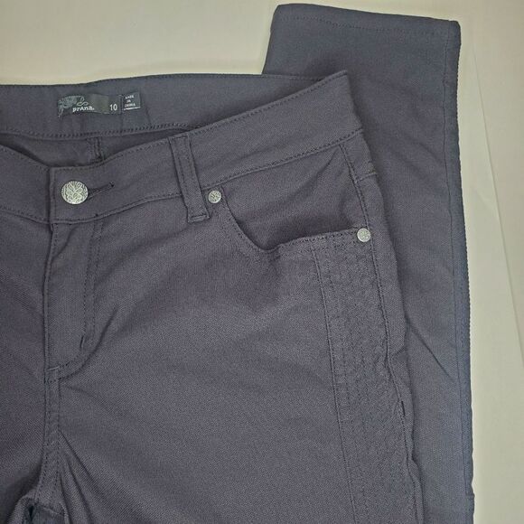 Prana Jenna Moto Stretch Coal Pants Size 10 - Picture 4 of 13